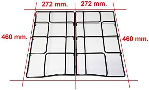  Rex Zanussi P4472/KIT 2 Gridi per Fornace a Gas da Cucina - Colorato di Faccia in Legione Polverizzata Nero
| Aeg 35461