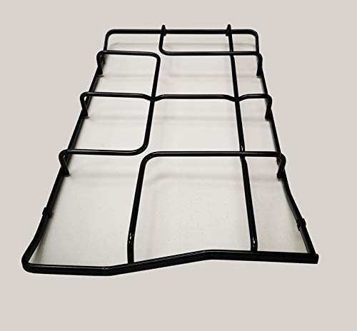 Rex Zanussi Aeg Electrolux Griglia in acciaio inenobrato scuro 460x272mm per fornello a gas, non originale, (GRG612 sini